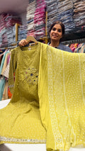 Mustard Glow Printed Suit Set