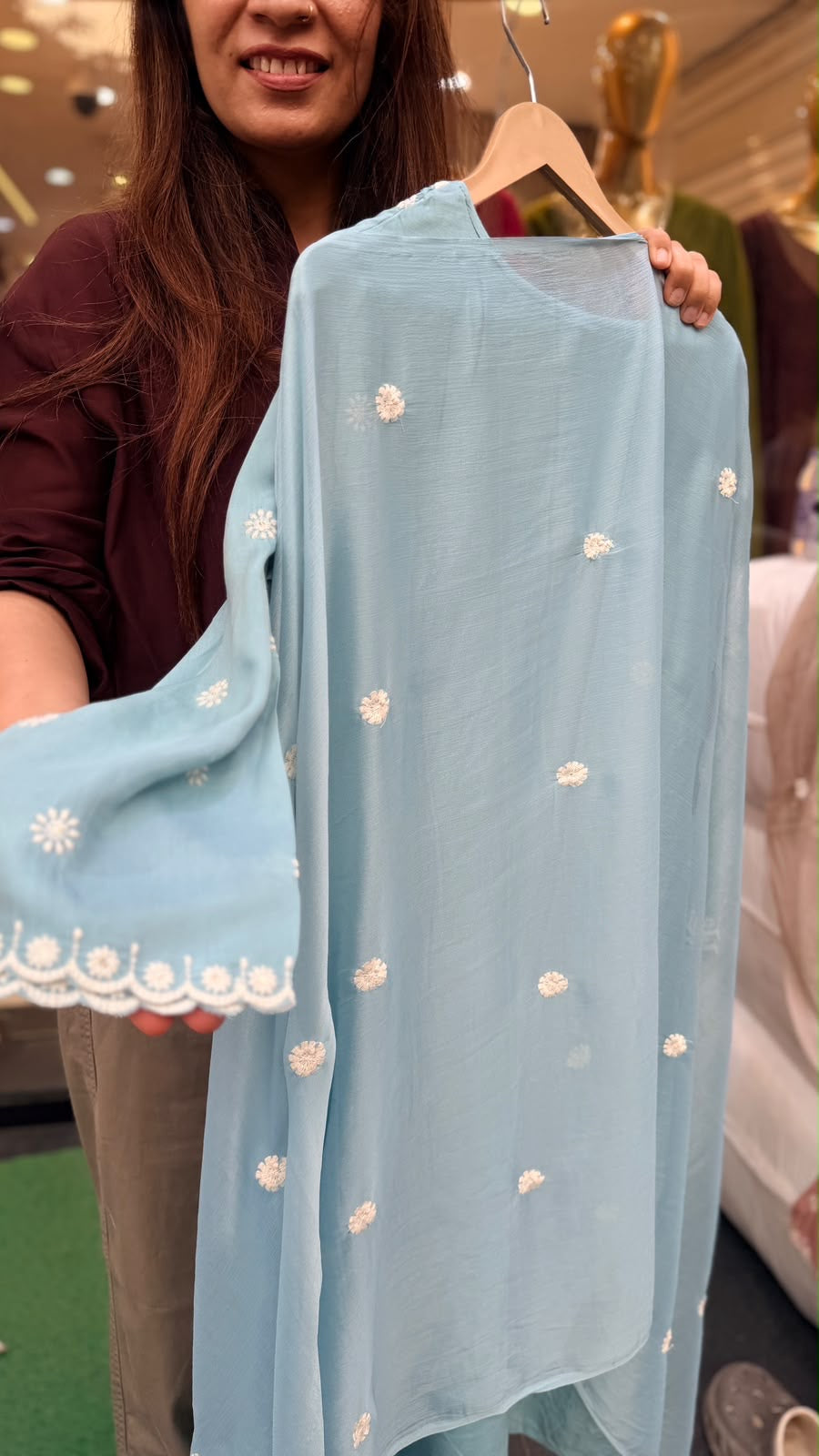 The Art of Soft Elegance – Pure Masleen Embroidered Suit Set
