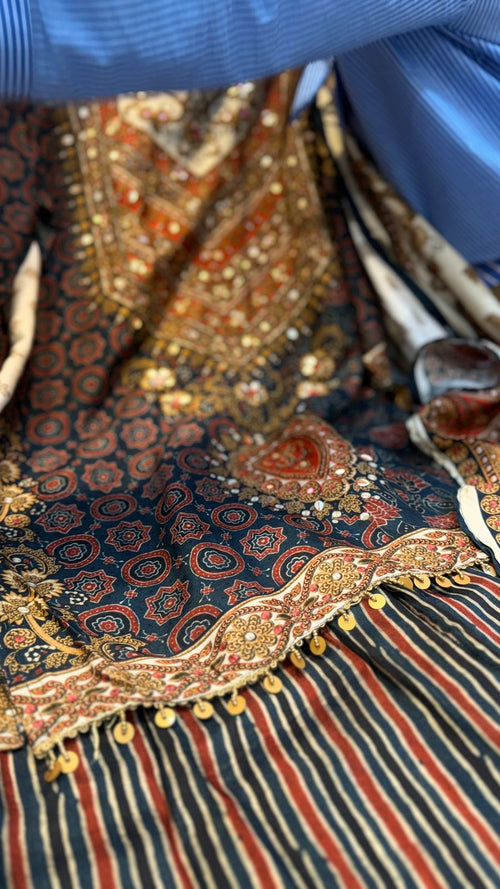 The Ajrak Afterglow – Embellished Suit Set — Kareena Inspired