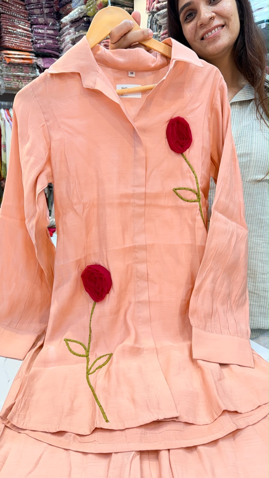 A Rose in Passing – Peach Co-ord Set