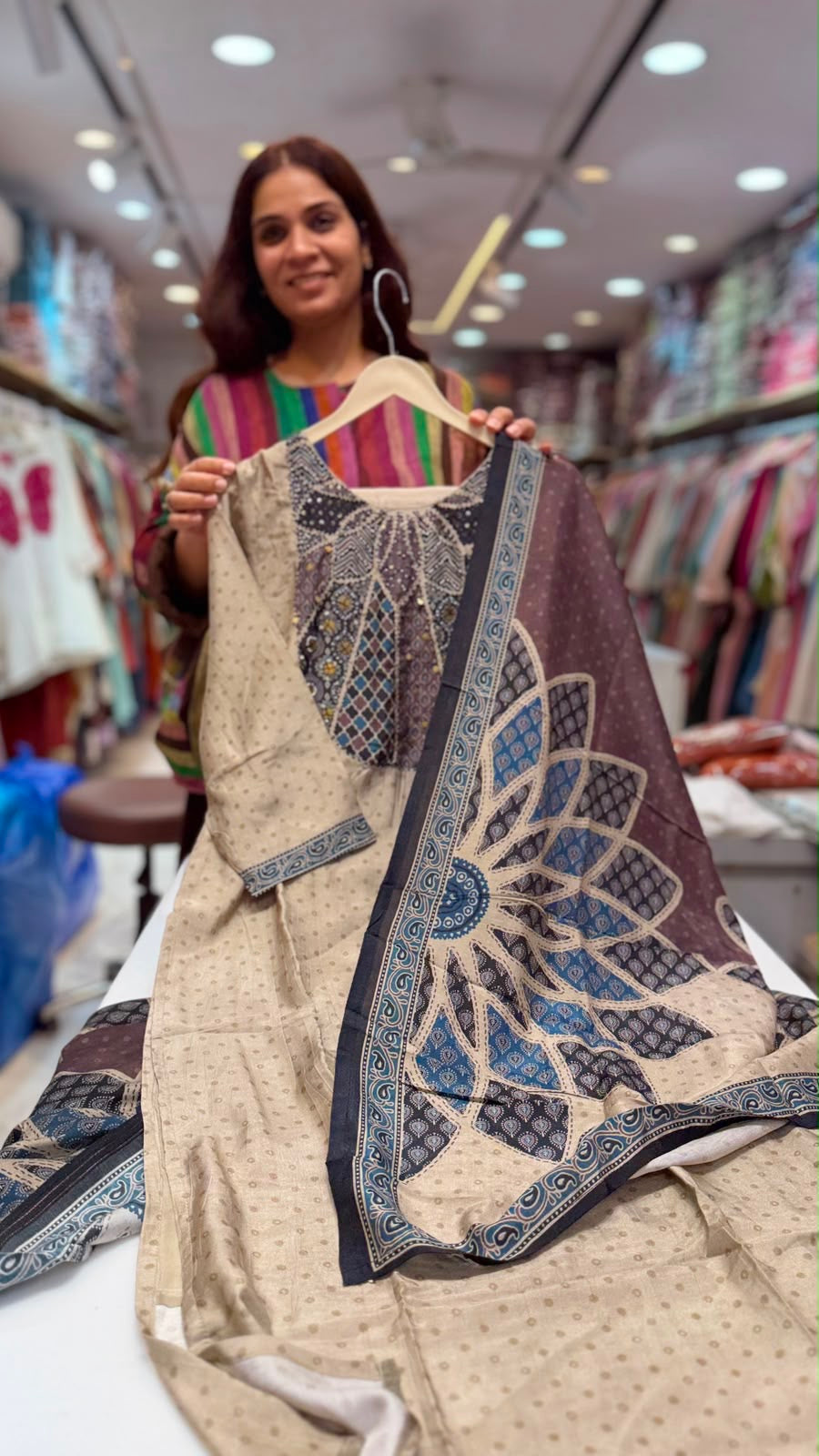 Celestial Mosaic Malai Masleen Set