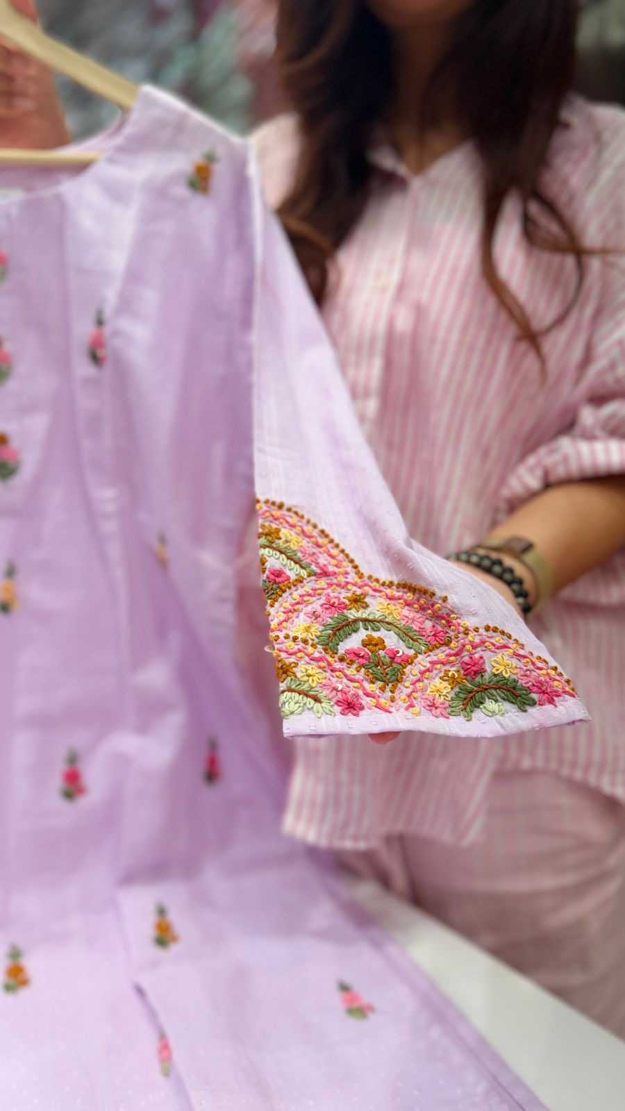 Embroidered Pastels Story