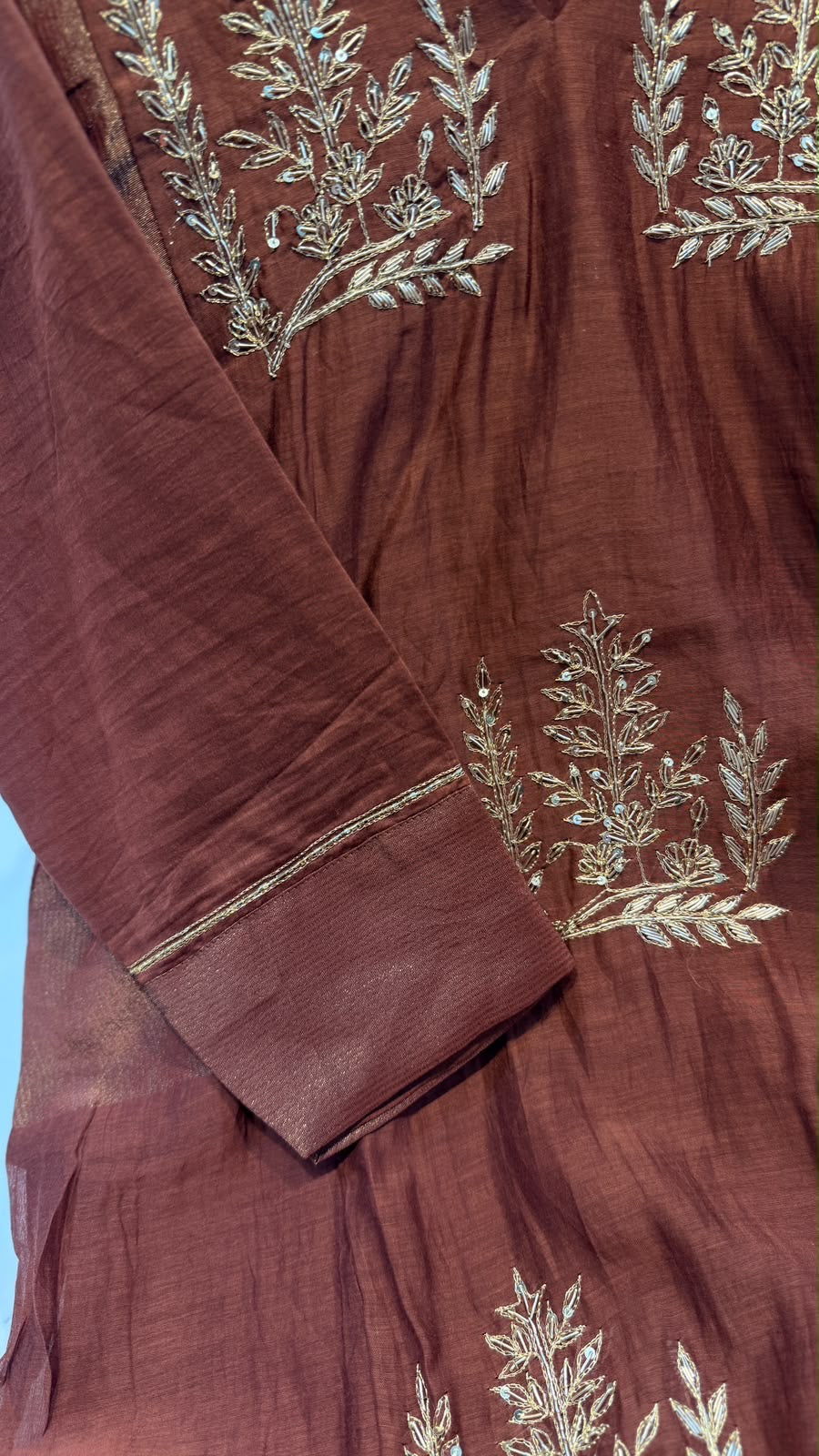 Botanical Alchemy – Mul Chanderi Suit Set