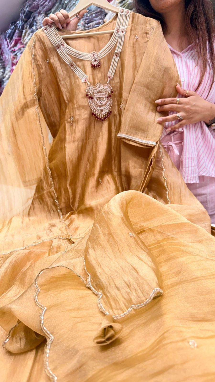 Golden Mehr Tissue Suit Set