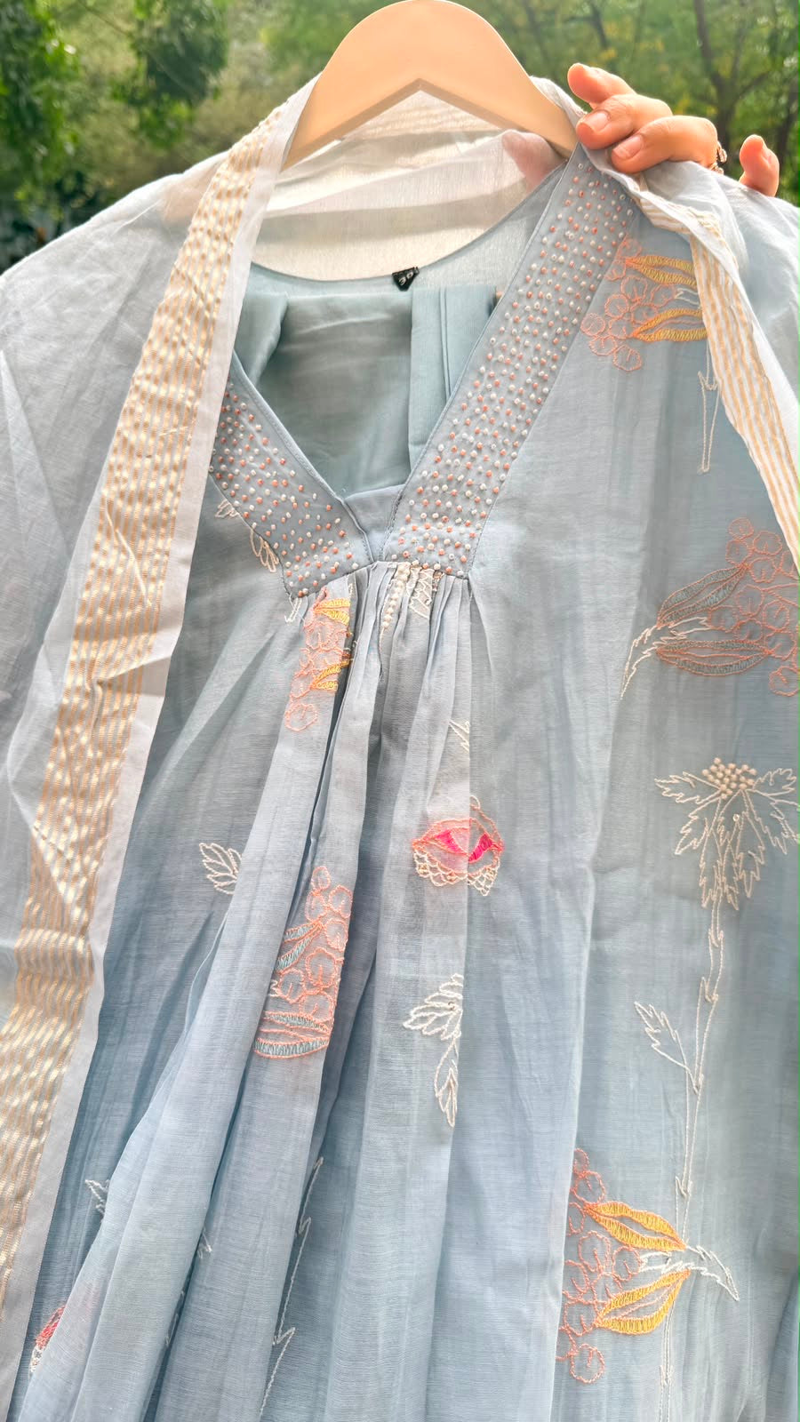 Mornings Wrapped in Mul Chanderi — Luxe