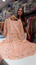 The Floral Cadence - Mul Chanderi Luxe