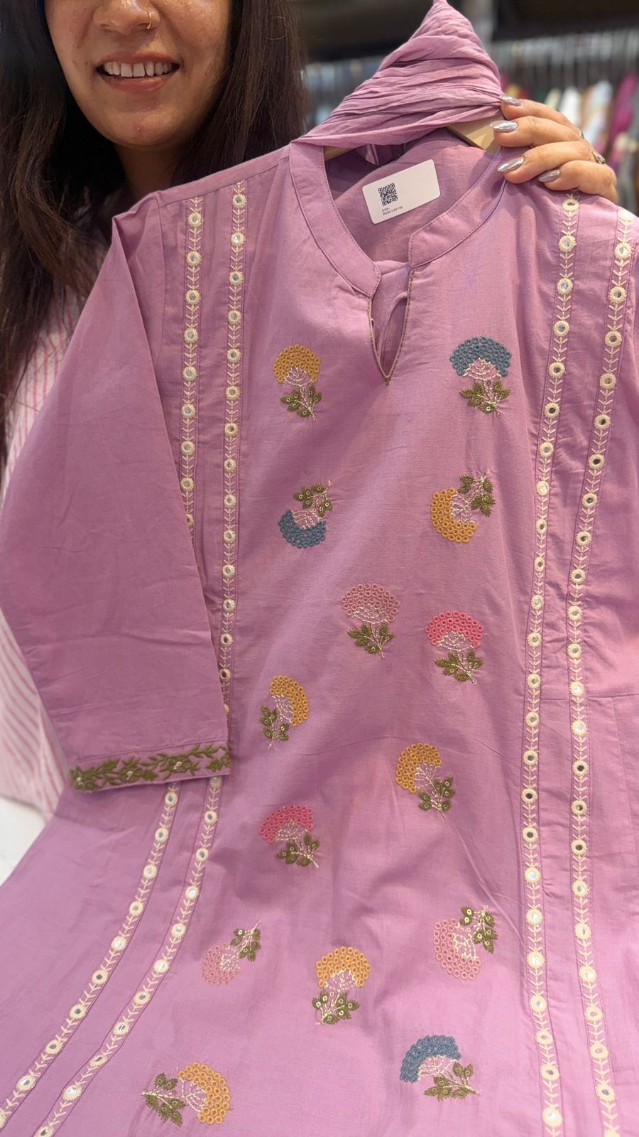 Confetti in Bloom – Embroidered Suit Set