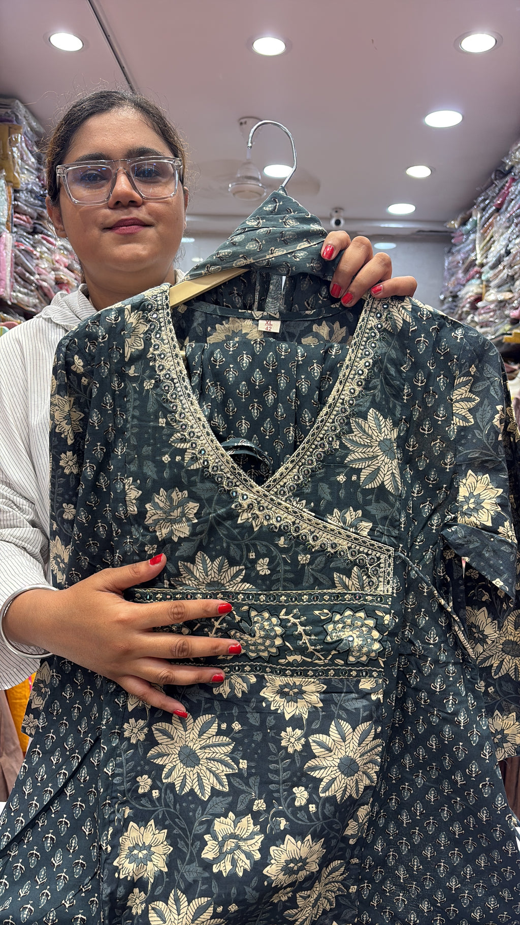 Florals Take the Wrap – Printed Suit Set