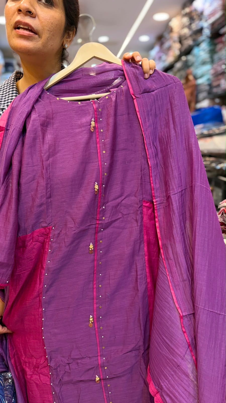 Colour Cocktail – Mul Chanderi Suit Set ⭐