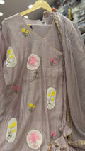 Willow Wrap Angrakha Mul Chanderi Suit Set