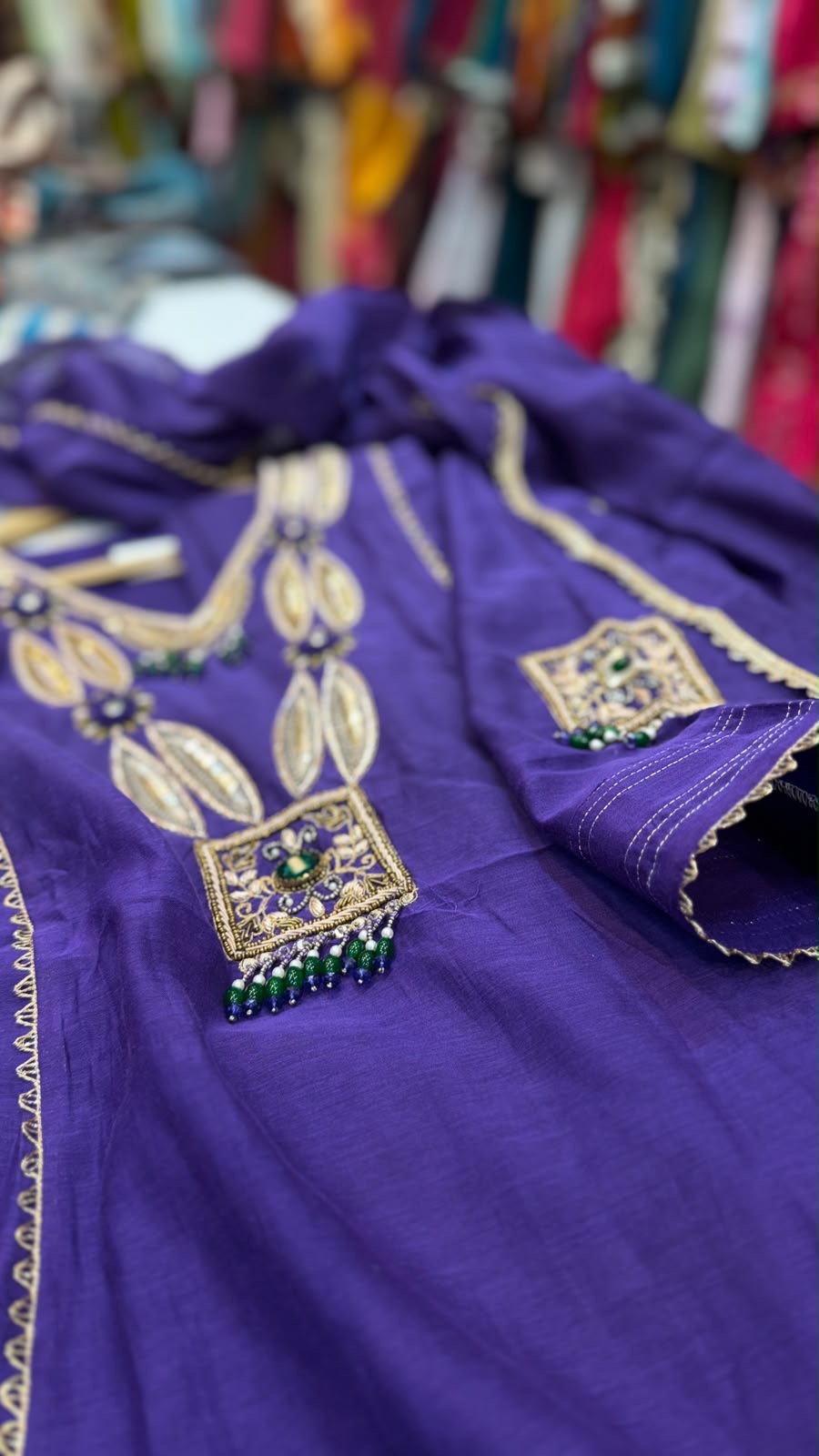 Royalty, With a Little Swing – Embellished Mul Chanderi