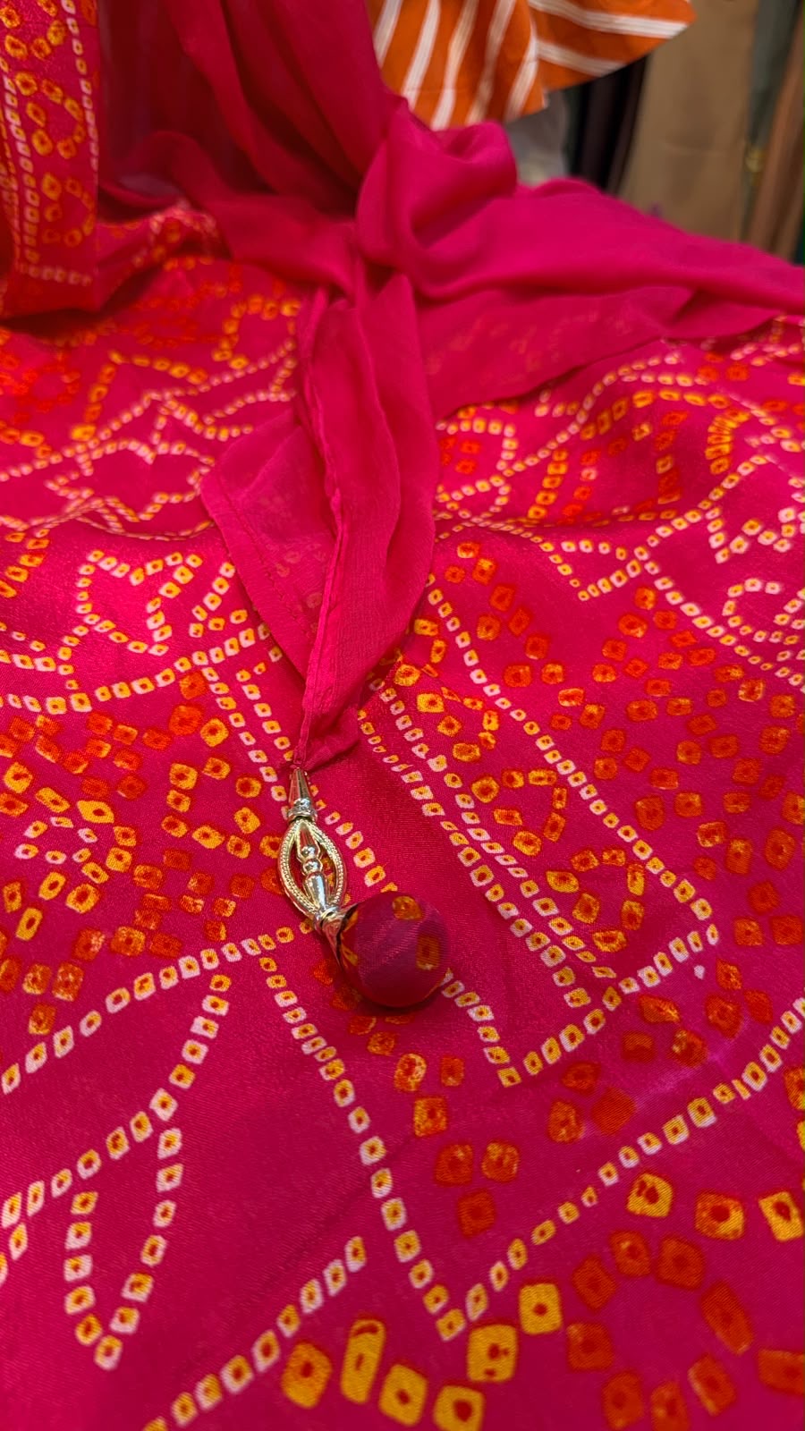Bandhej in Full Bloom – Festive Divider Set