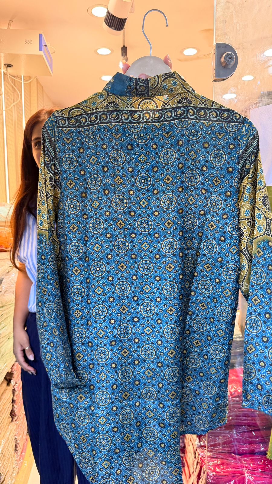 Azure Regal Print Shirt