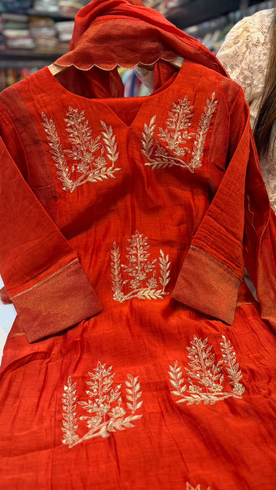 Botanical Alchemy – Mul Chanderi Suit Set