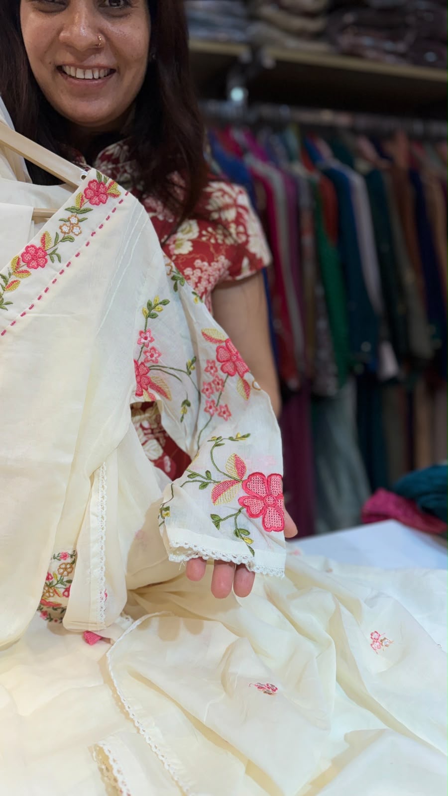 The Wildflower Detail – Embroidered Suit Set