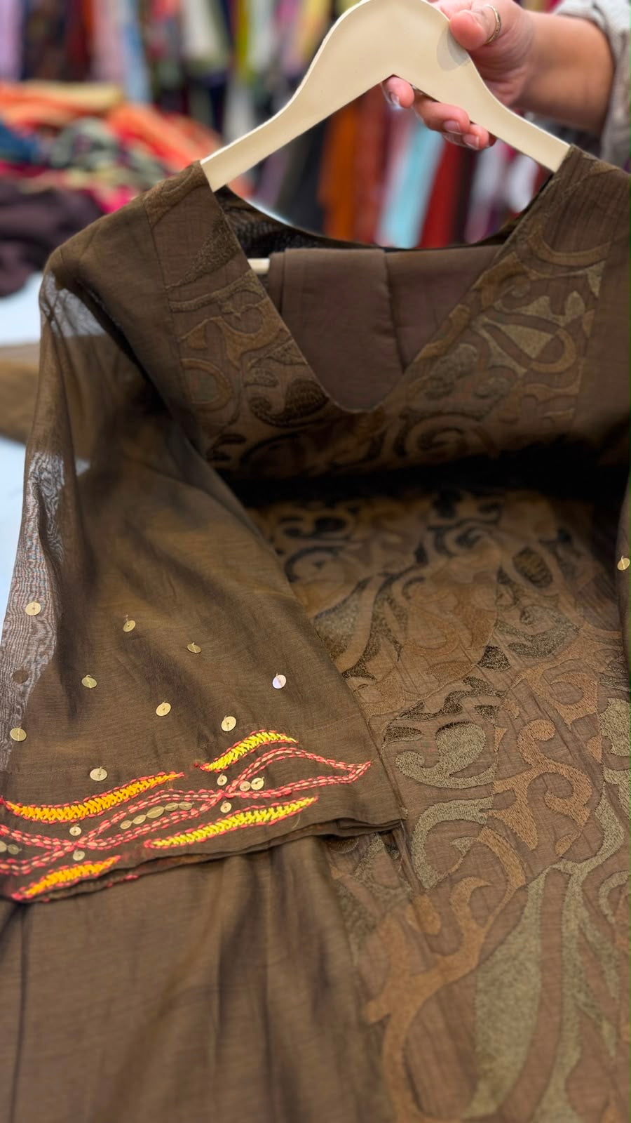 The Colour Kept a Secret – Textured Mul Chanderi