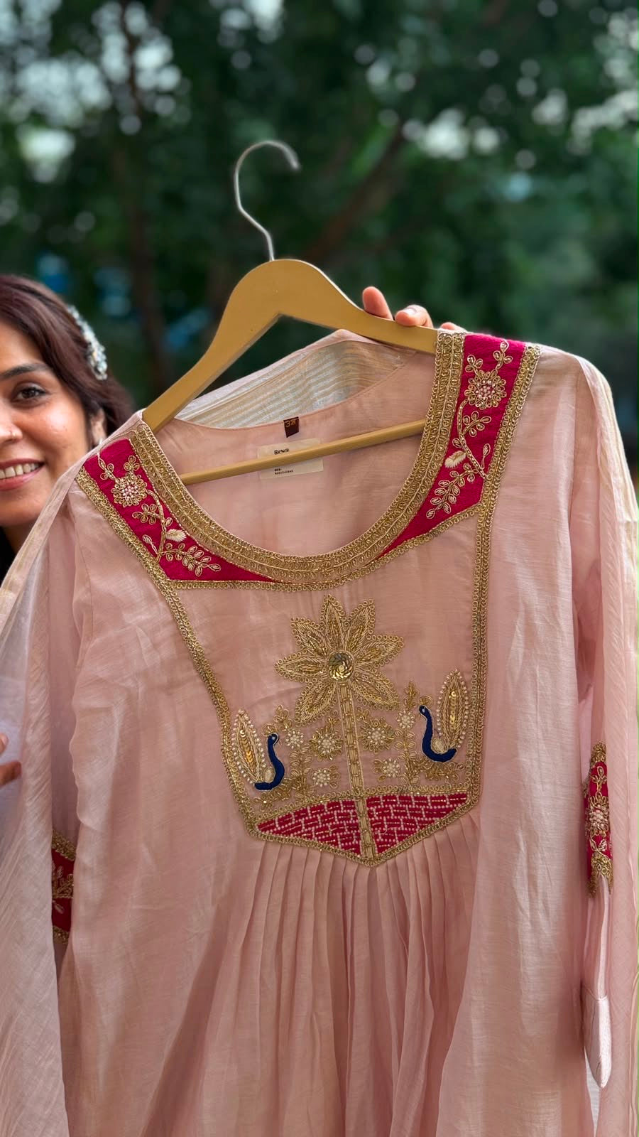 Blush Royale – Luxe Mul Chanderi Suit Set