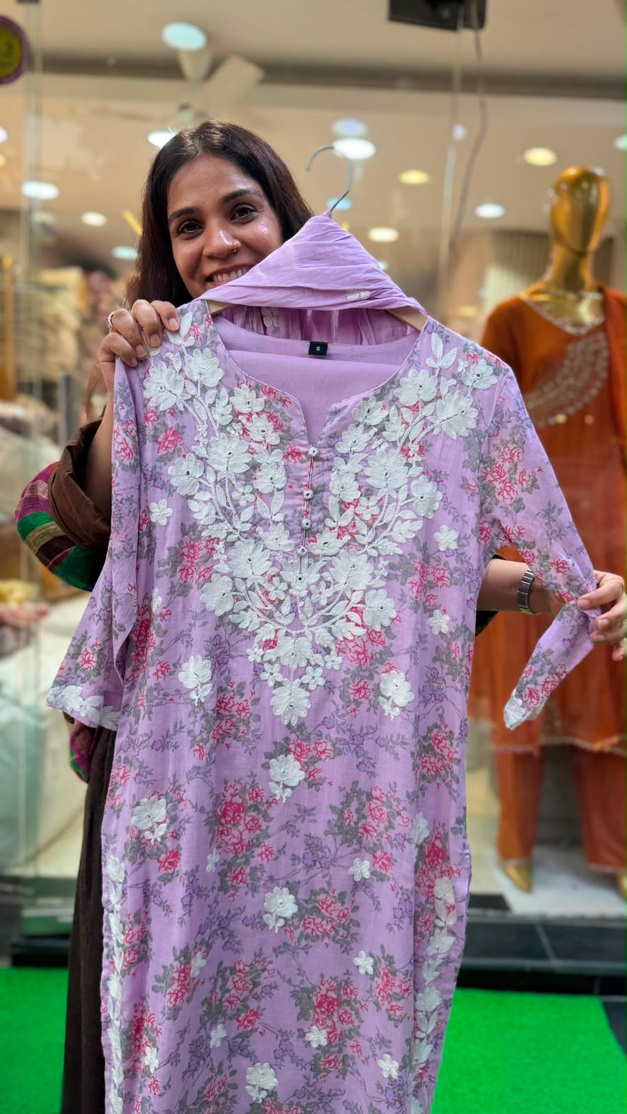 Petal Symphony Embroidered Suit Set