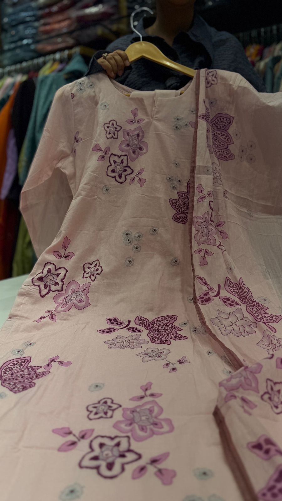Blush Petal Floral Suit Set