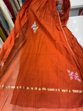 Flowers With a Flare – Mul Chanderi Anarkali Suit Set ⭐