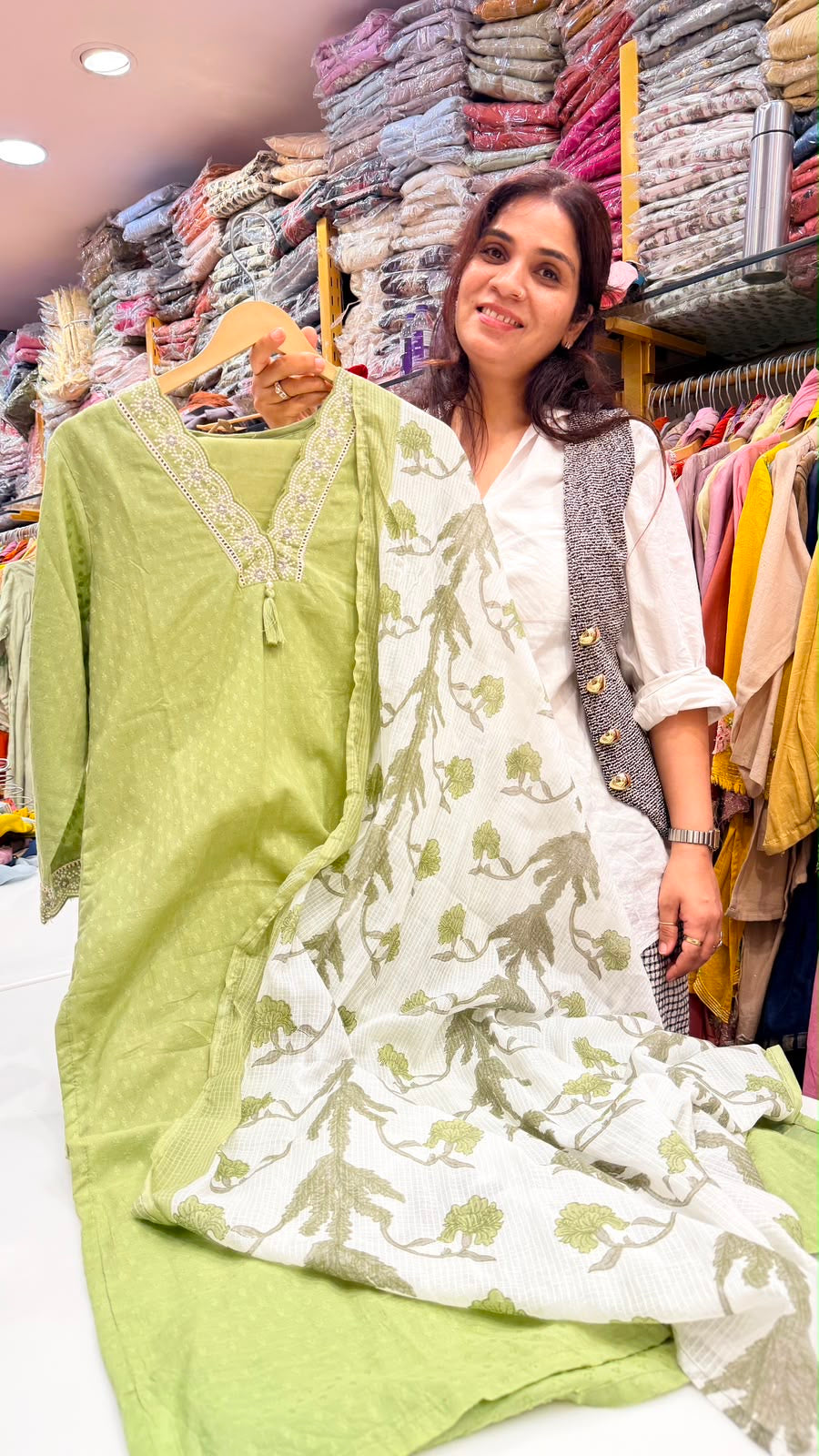 Botanical Whisper - Reverie Cotton Suit Set