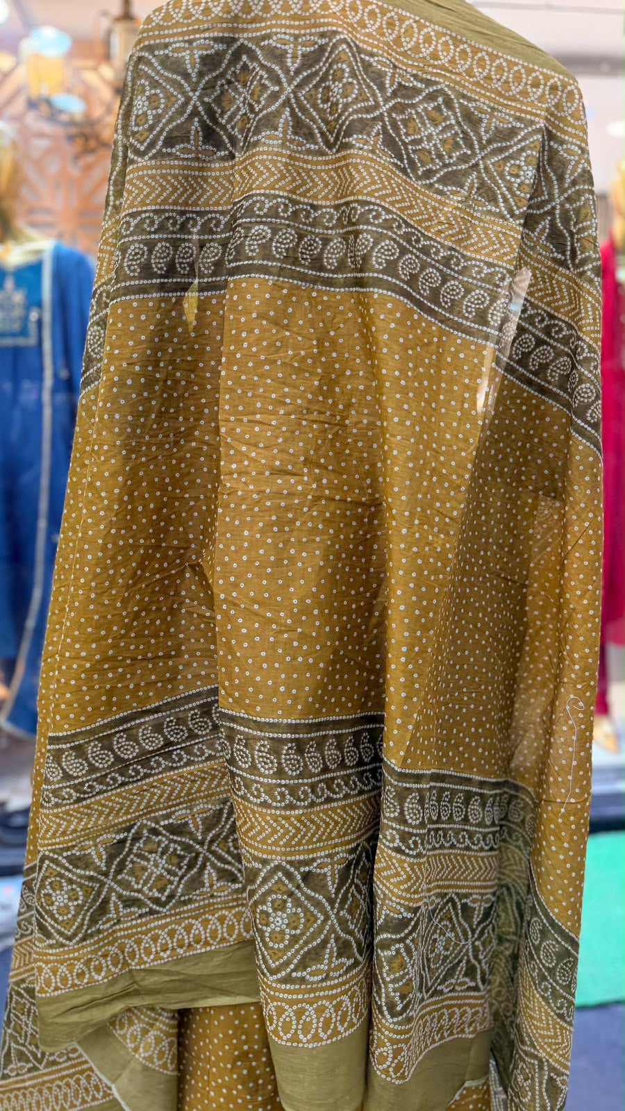 The Bandhani Geometry – Anarkali Suit Set ⭐