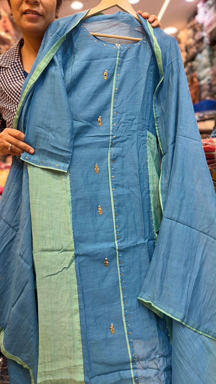 Colour Cocktail – Mul Chanderi Suit Set ⭐