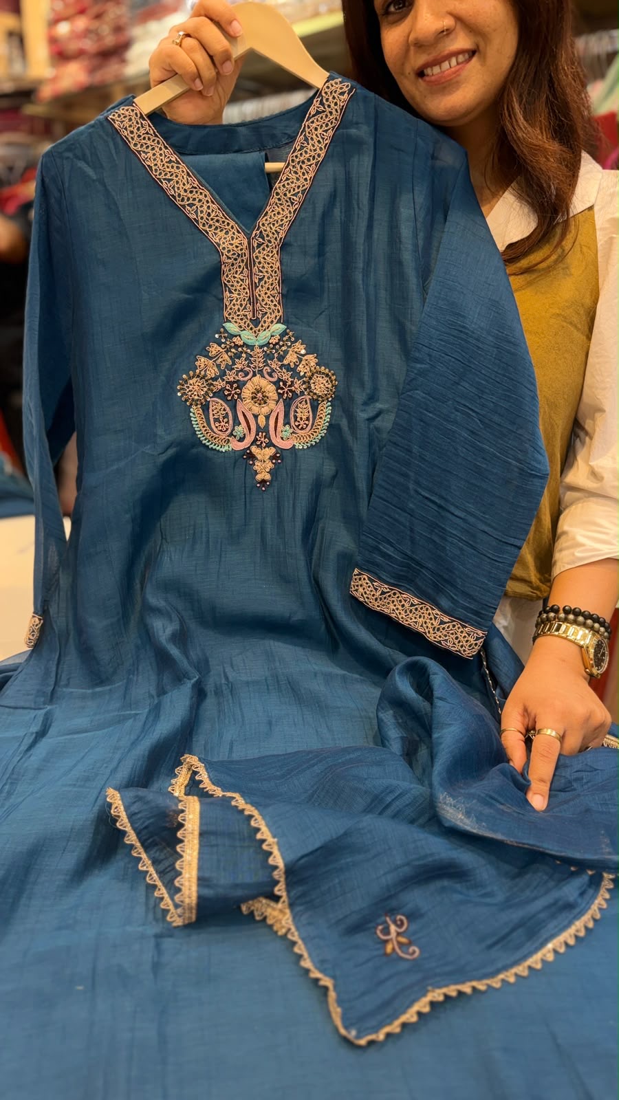 The Heritage Luxe – Mul Chanderi Suit Set