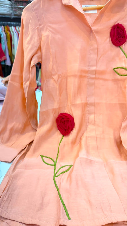 A Rose in Passing – Peach Co-ord Set