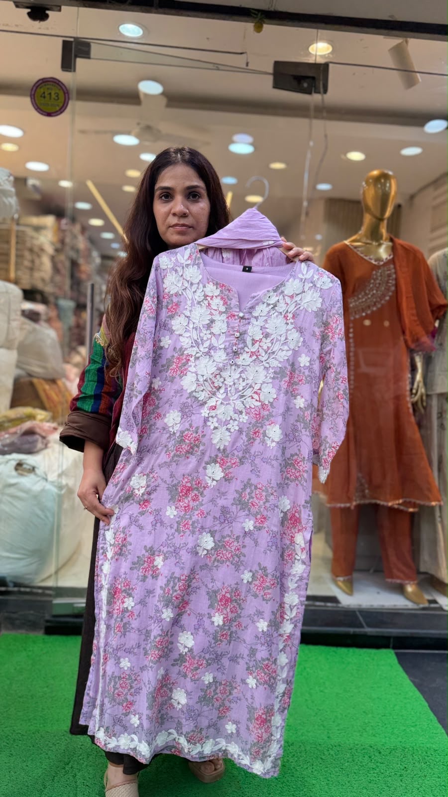 Petal Symphony Embroidered Suit Set