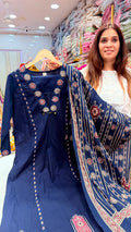 Midnight Ajrakh Muse Suit Set