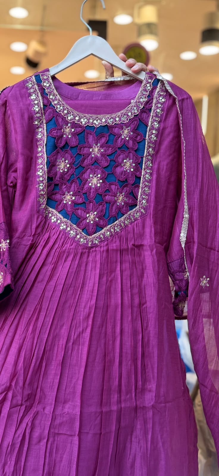 Scarlet Society - Luxe Cutwork Mul Chanderi Suit Set