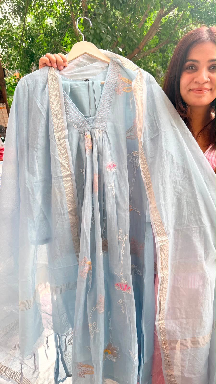 Mornings Wrapped in Mul Chanderi — Luxe