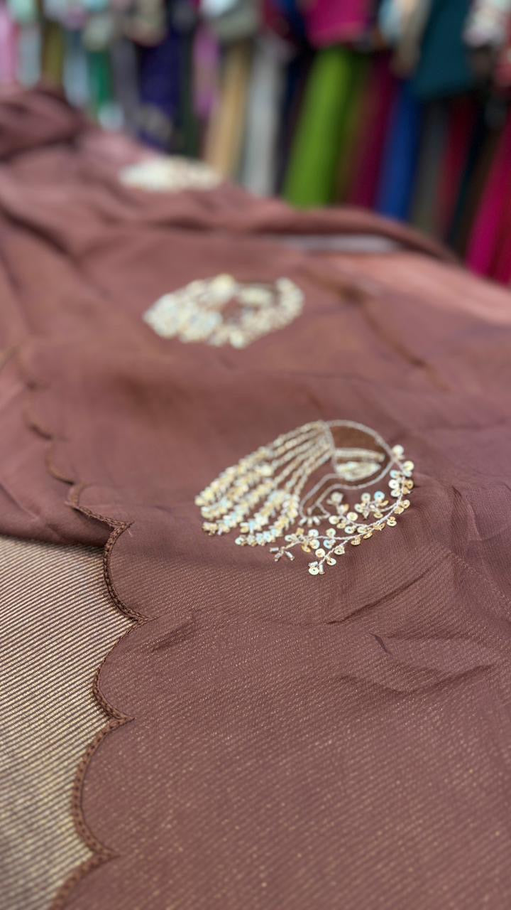 The Lurex Glow Affair – Mul Chanderi Suit Set