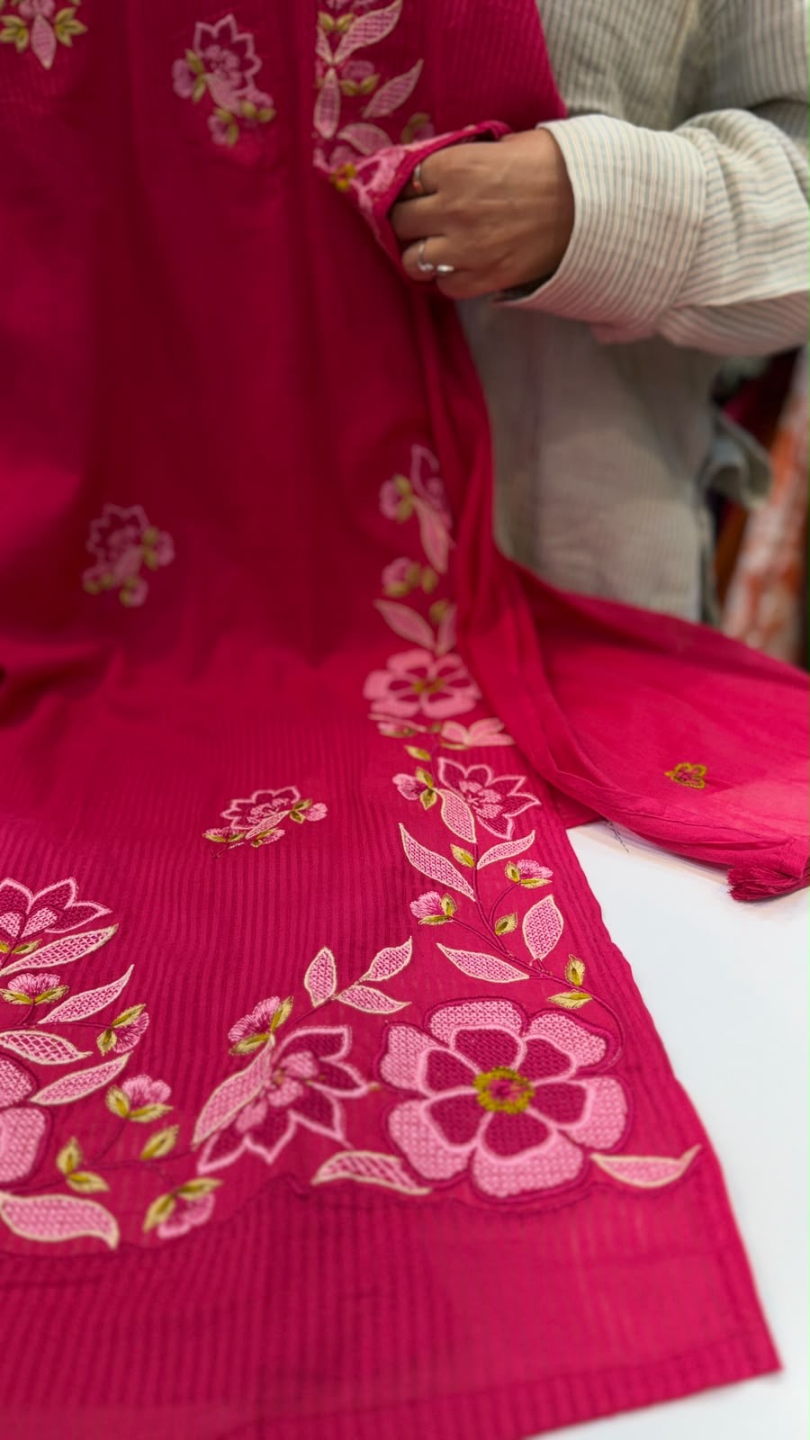 A Garden Set Ablaze – Embroidered Suit Set