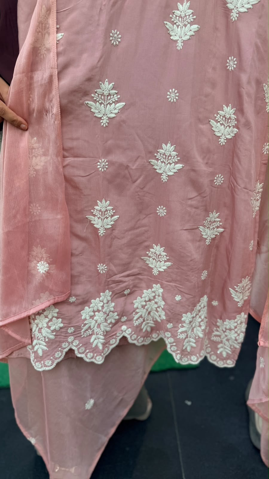 The Art of Soft Elegance – Pure Masleen Embroidered Suit Set