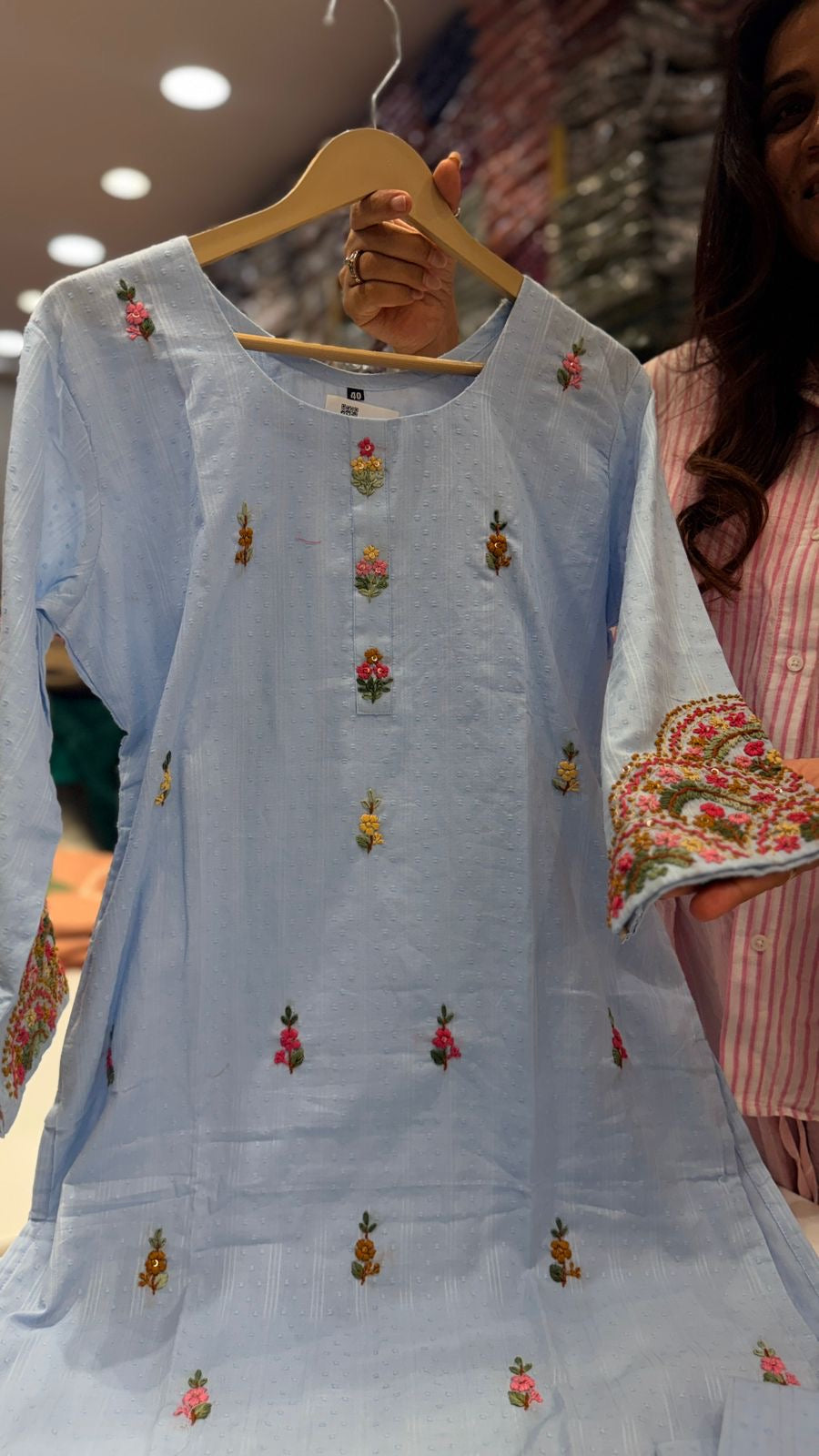 Embroidered Pastels Story