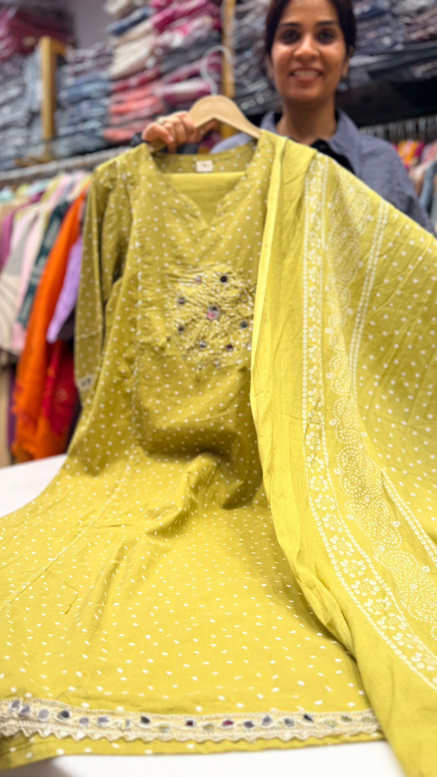 Mustard Glow Printed Suit Set