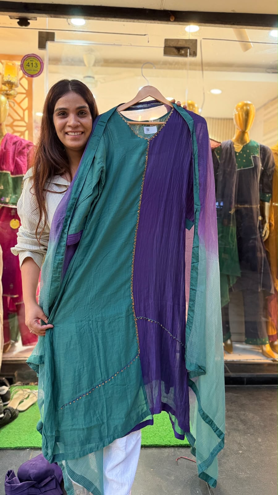 Two Moods, One Muse –Mul chanderi Luxe
