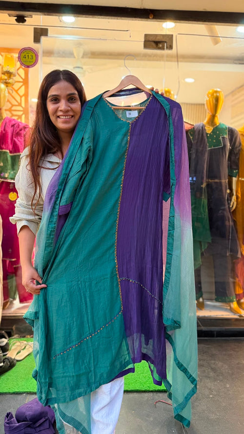 Two Moods, One Muse –Mul chanderi Luxe
