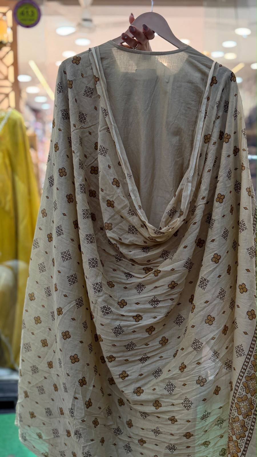 Pattern Meets Reflection – Ikat Print Suit Set