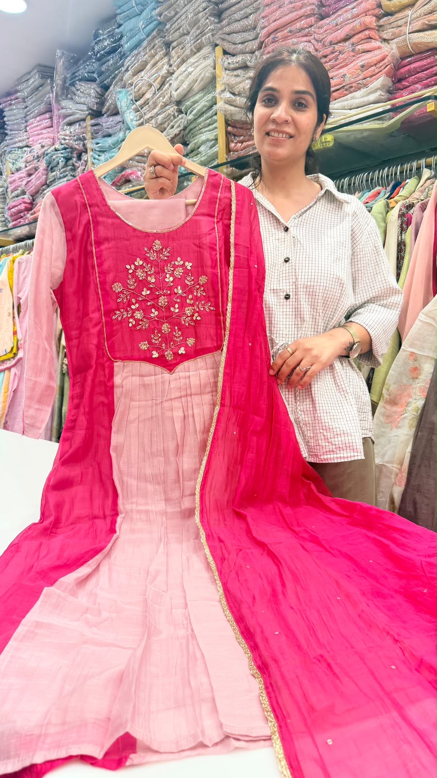 ~ Windsor Bloom Mul Chanderi ~