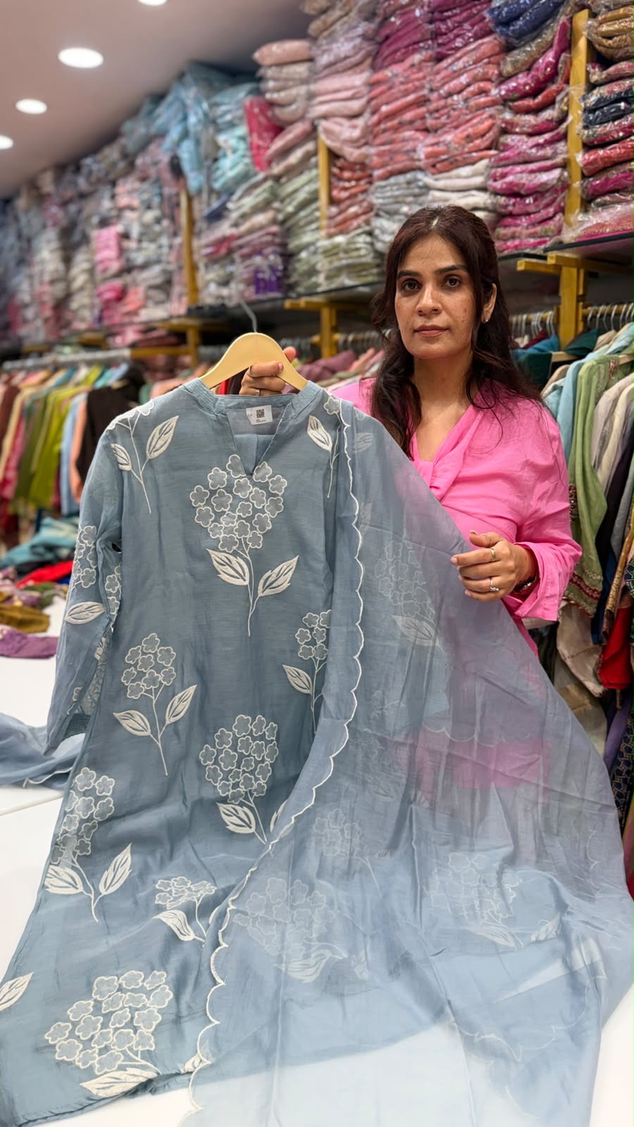 Flora Bloom – Aliya Inspired Mul Chanderi Edit