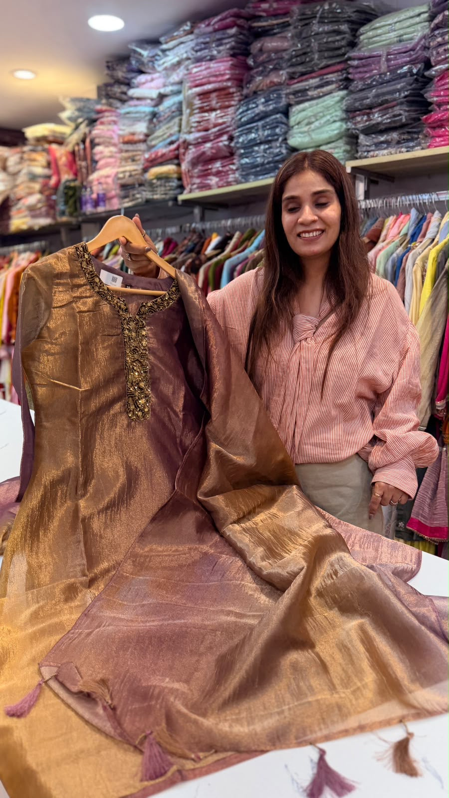 Burnished Contrast – Festive Suit Set ⭐