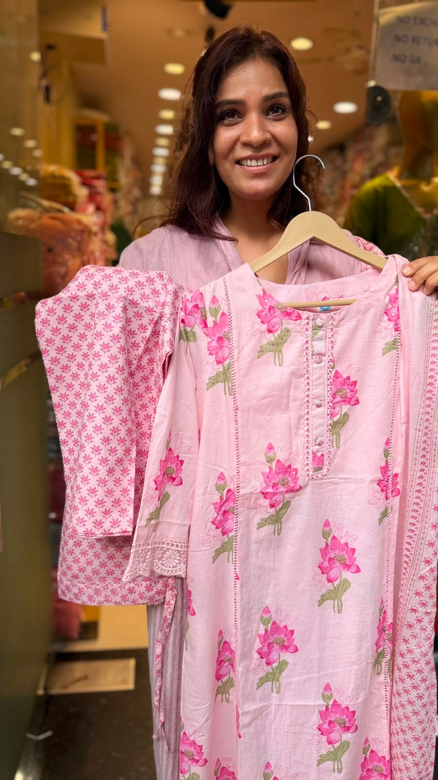 Lotus Whisper Mul Cotton Suit Set