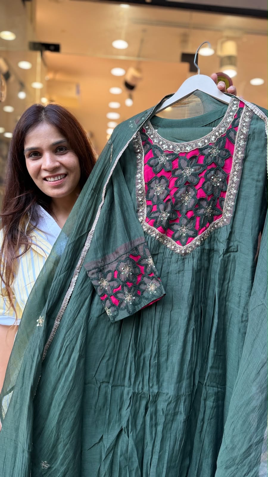 Scarlet Society - Luxe Cutwork Mul Chanderi Suit Set