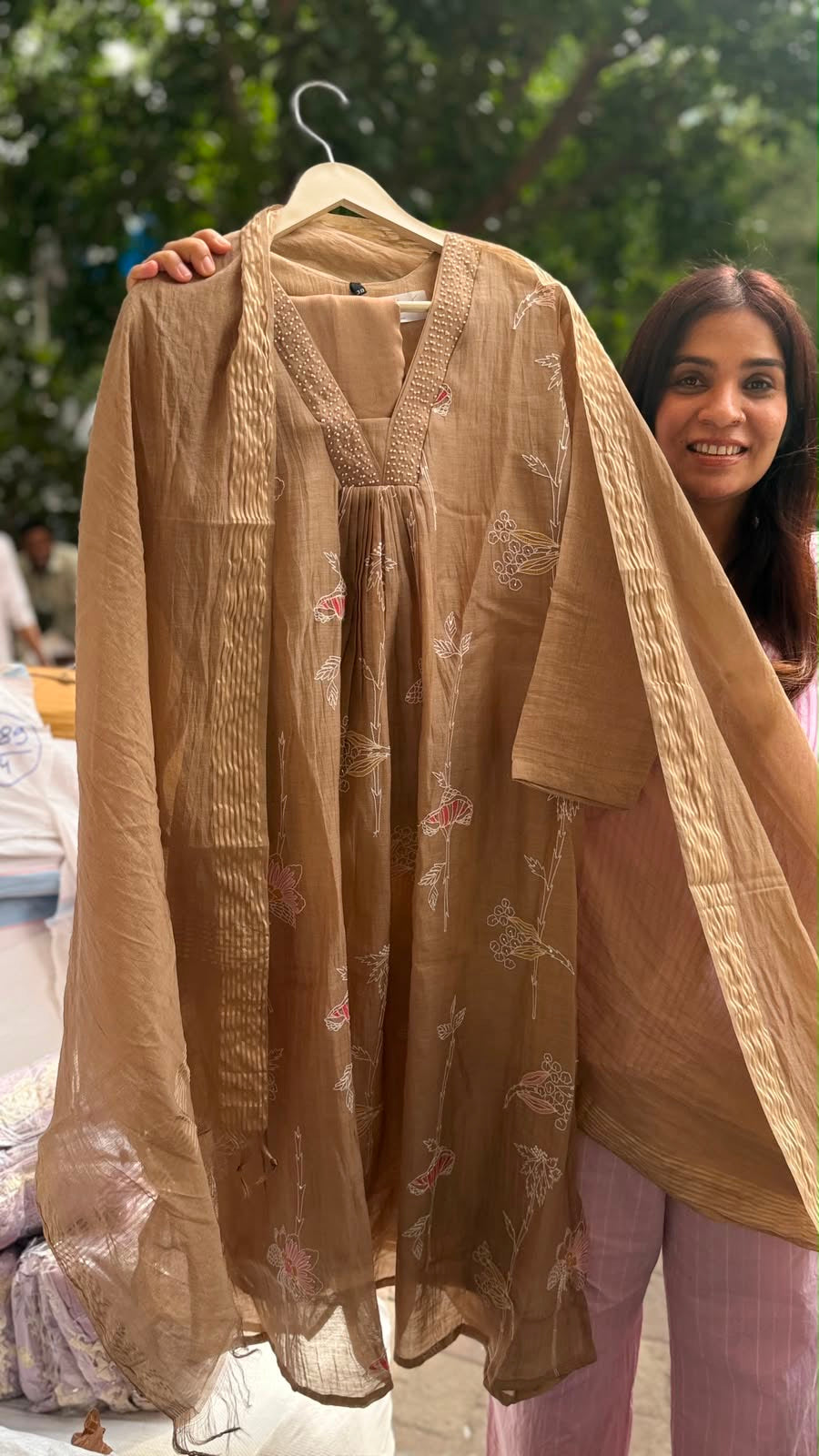 Mornings Wrapped in Mul Chanderi — Luxe