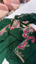 Emerald Paisley Affair – Luxury Embroidered Suit Set
