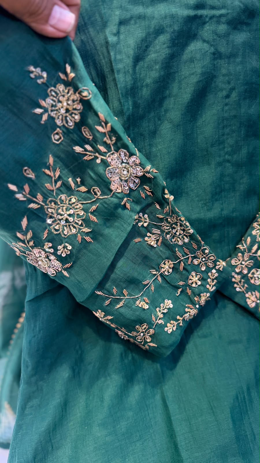 A Little Gold, A Lot of Grace – Embroidered Festive Suit Set