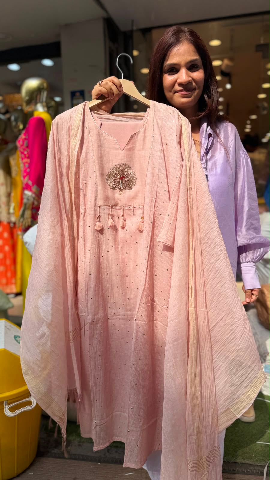 Blush Peacock Radiance Suit Set